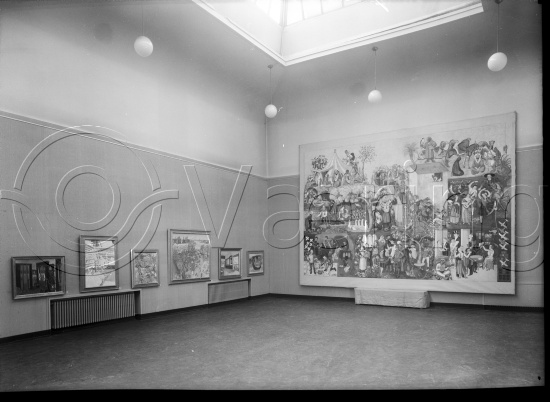 Lindquist utstilling i Kunstnernes Hus 1954