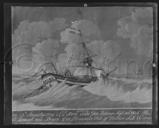 Glassplate og negativ film