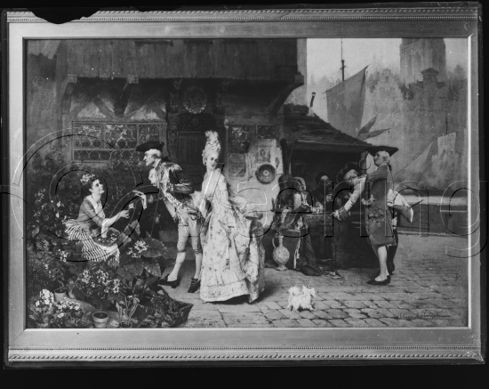 Samling - fotoeske med ulike kunst uten navn / ovr454-462