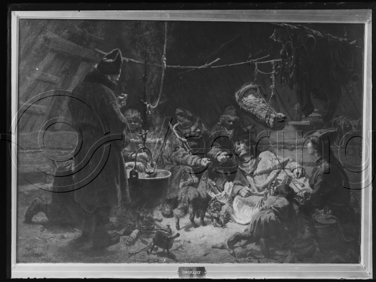 Samling - fotoeske med ulike kunst uten navn / ovr454-462