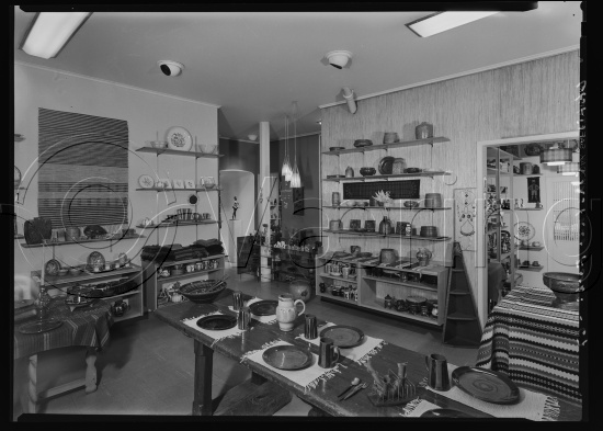 Foto med ulike utstillinger fra Kunstnerforbundet