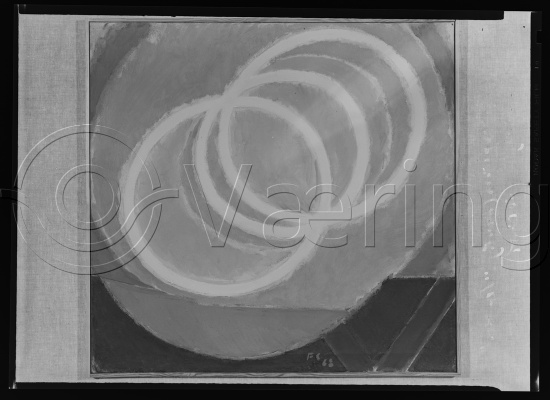 I fotoeske med ulike danske kunstnere