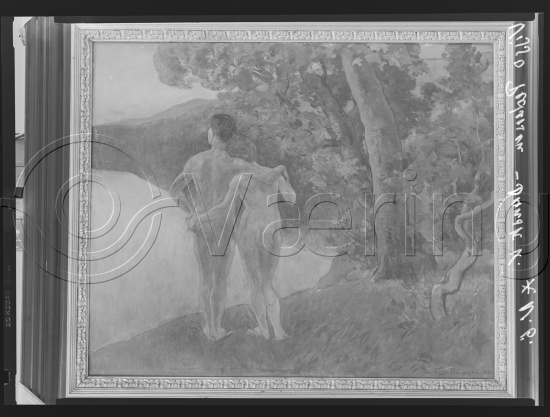 I fotoeske med ulike danske kunstnere