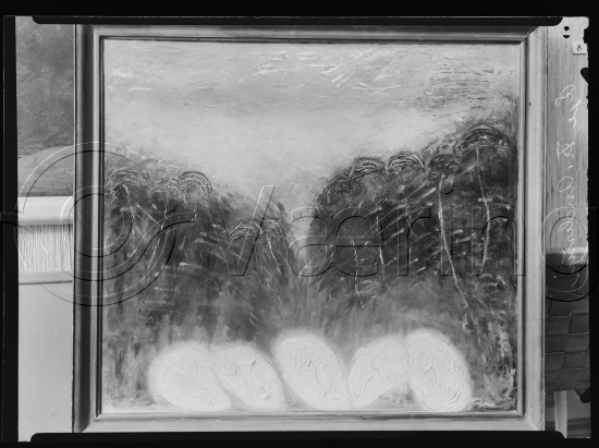 I fotoeske med ulike danske kunstnere