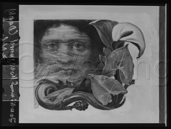 I fotoeske med ulike danske kunstnere