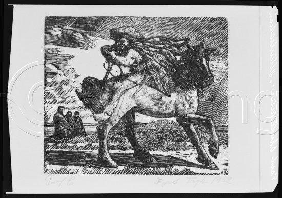 I fotoeske med ulike danske kunstnere