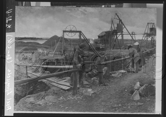 I fotoeske med ulike danske kunstnere