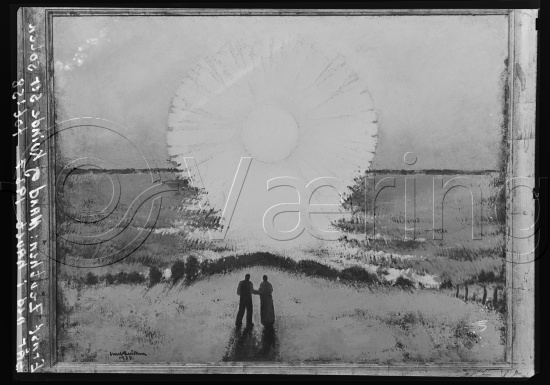 I fotoeske med ulike danske kunstnere