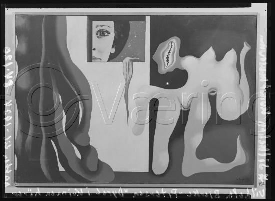 I fotoeske med ulike danske kunstnere