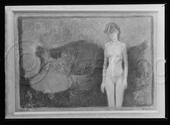 I fotoeske med ulike danske kunstnere