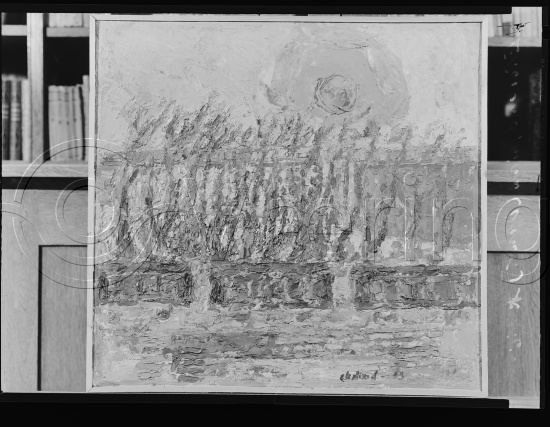 I fotoeske med ulike danske kunstnere