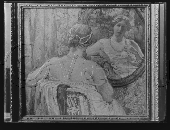 Eldre Belgisk kunst / Glassplate negativ