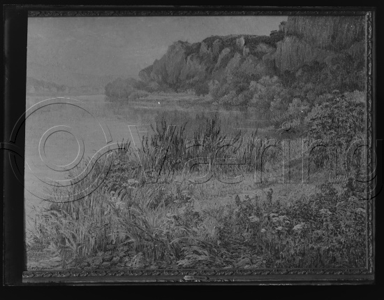 Eldre Belgisk kunst / Glassplate negativ