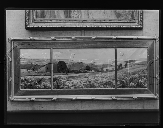 Eldre Belgisk kunst / Glassplate negativ