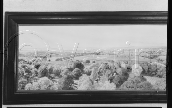 I fotoeske med teksten Christiania motiver / Maler A A Stray