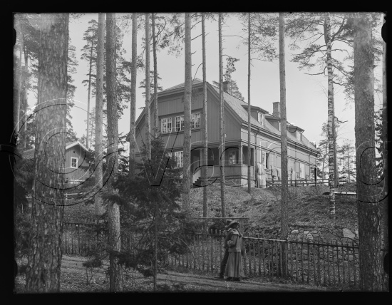 Fotoeske med interiør Nansen, Munthe