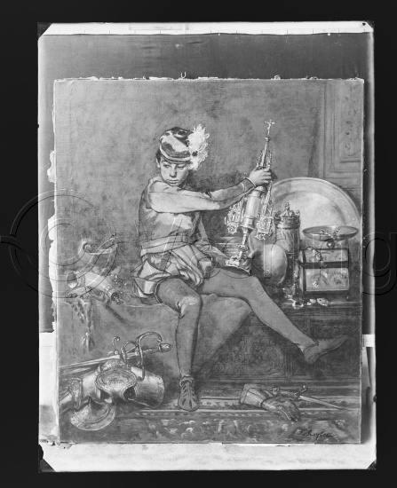 I fotoeske med tittel Fransk Kunst