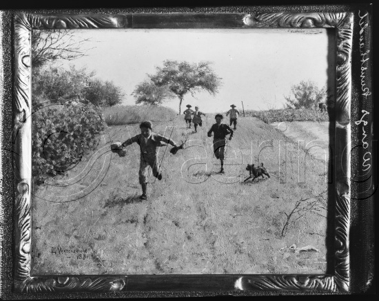 Glassplate og negativ film