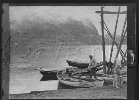Glassplate og negativ film